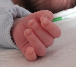 1 месяц: мелкая моторика ребёнка